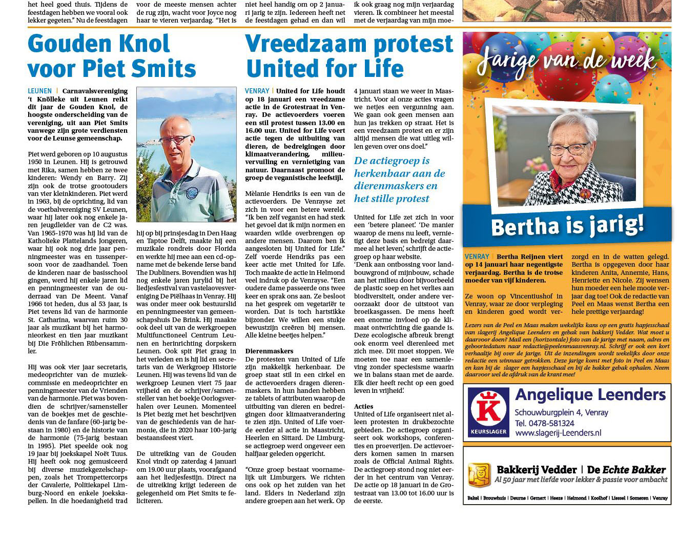 Ongekend United for Life in the press PI-05